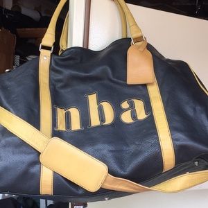 Found Original REAL LEATHER SAMPLE made for NBA. GREAT GIFT. BIG AND HEAVY